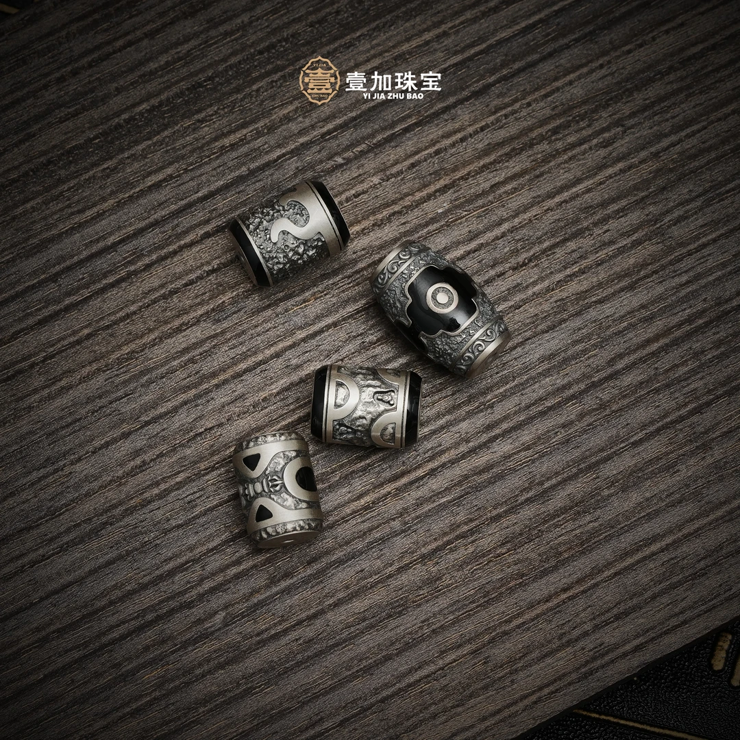 925银银制品 壹加小青|银镶小桶珠系列多样性发其一