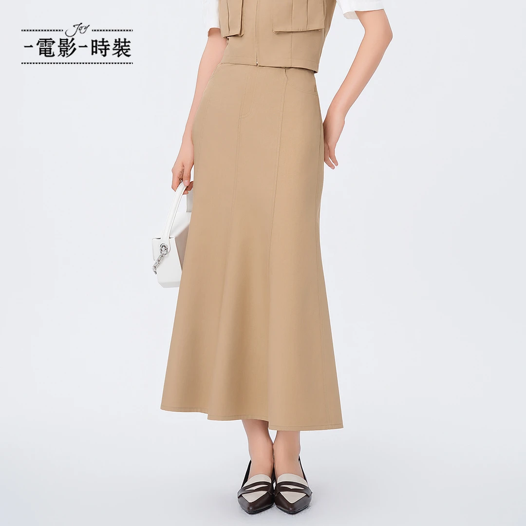 一电影一时装高腰优雅气质鱼尾半身裙FFEQ125328