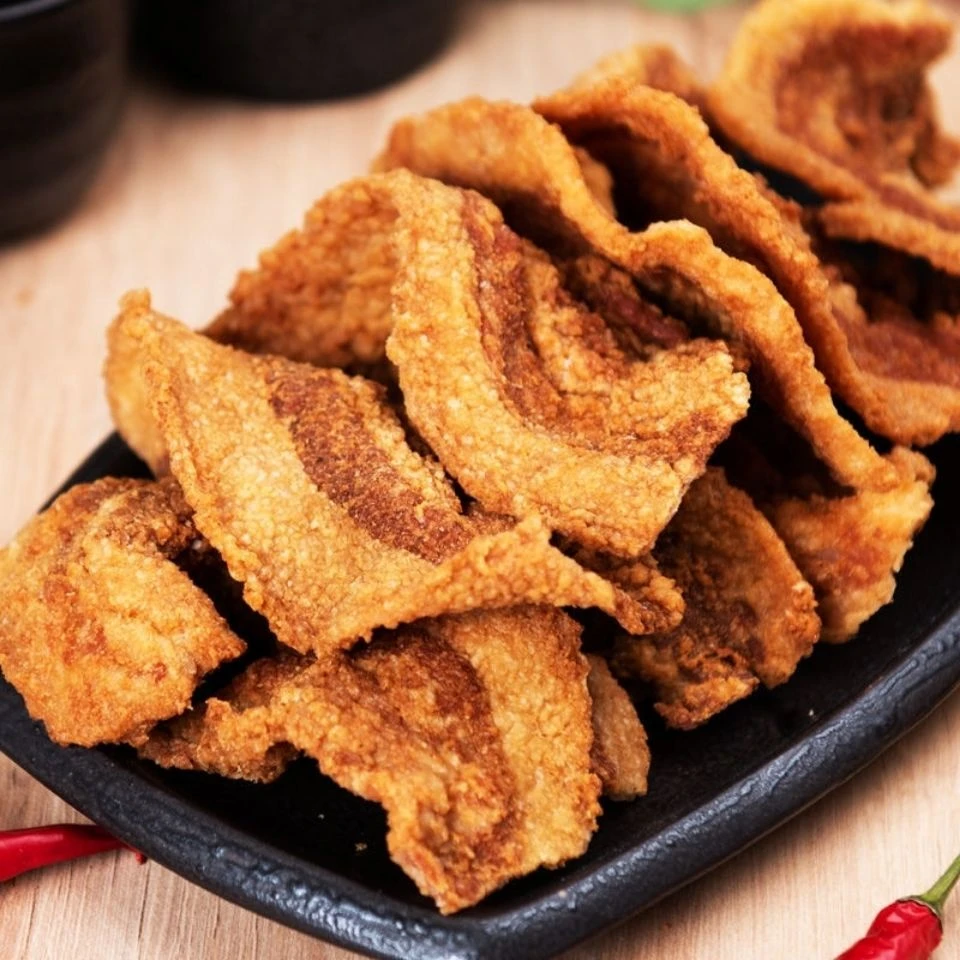华味鲜 麻辣猪油渣干炸脆皮五花肉渣小吃零食猪肉干油渣AT