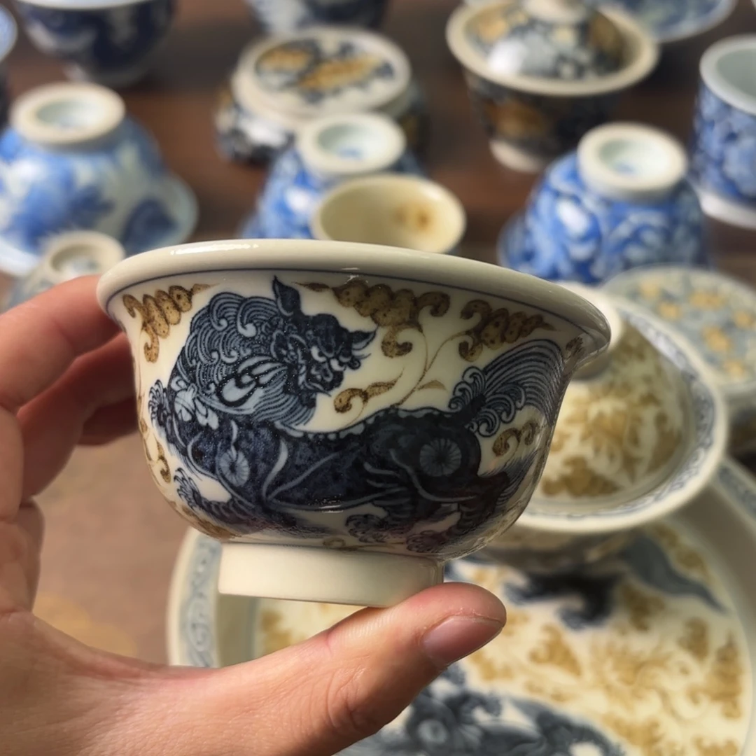 陶瓷摆件景德镇手绘茶器