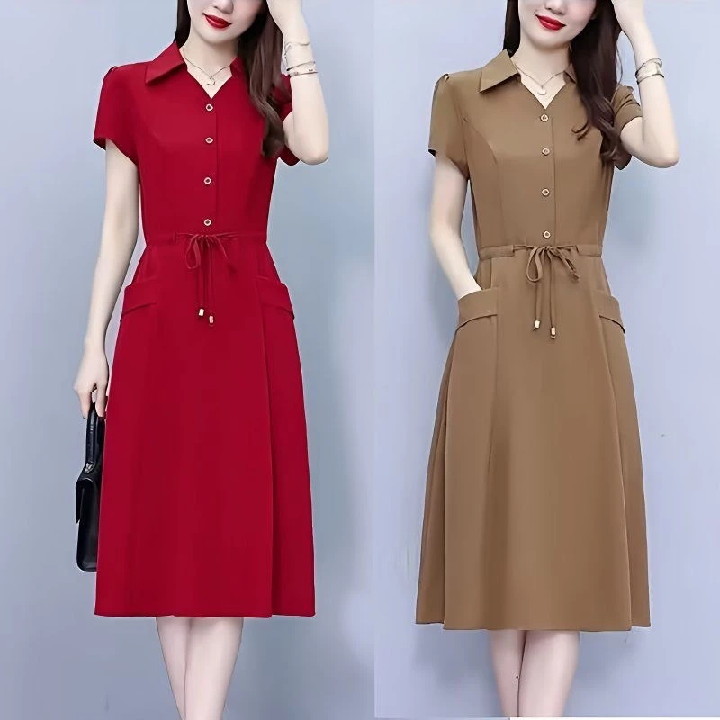 哥弟阿玛施正品气质女士西装连衣裙女夏季2025新款时尚大码收腰显