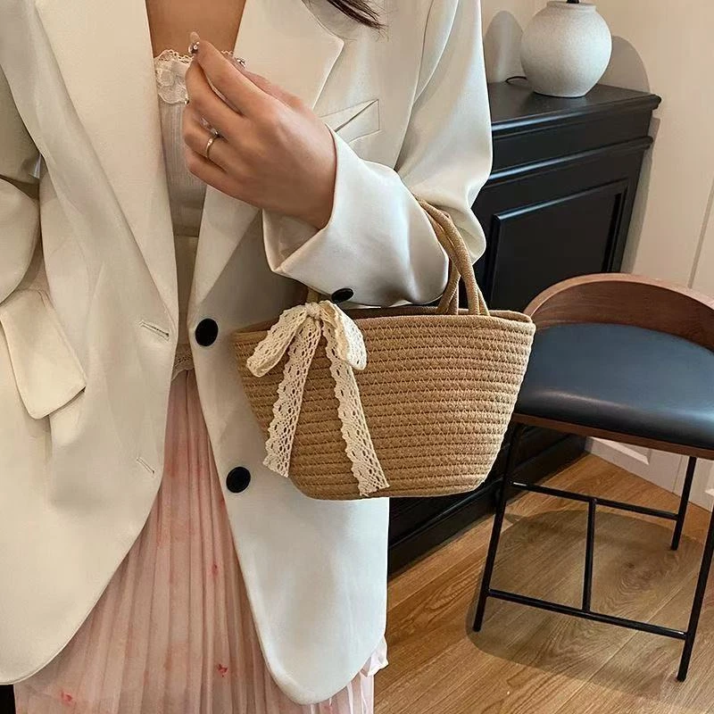 M017加大号温柔蕾丝时尚百搭小公主休闲手提包可爱甜美