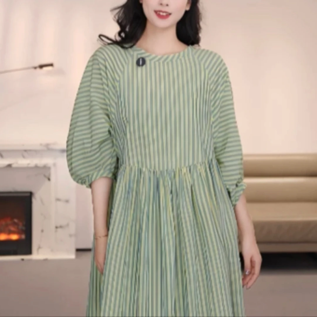 AMASS/阿玛施早春短款洋装高级提花深设计感泡泡袖连衣裙550019