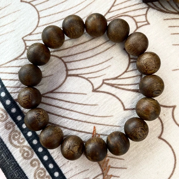 沉香海南莺歌绿棋楠沉香佛珠单圈1.2-8g+【多样性发一】