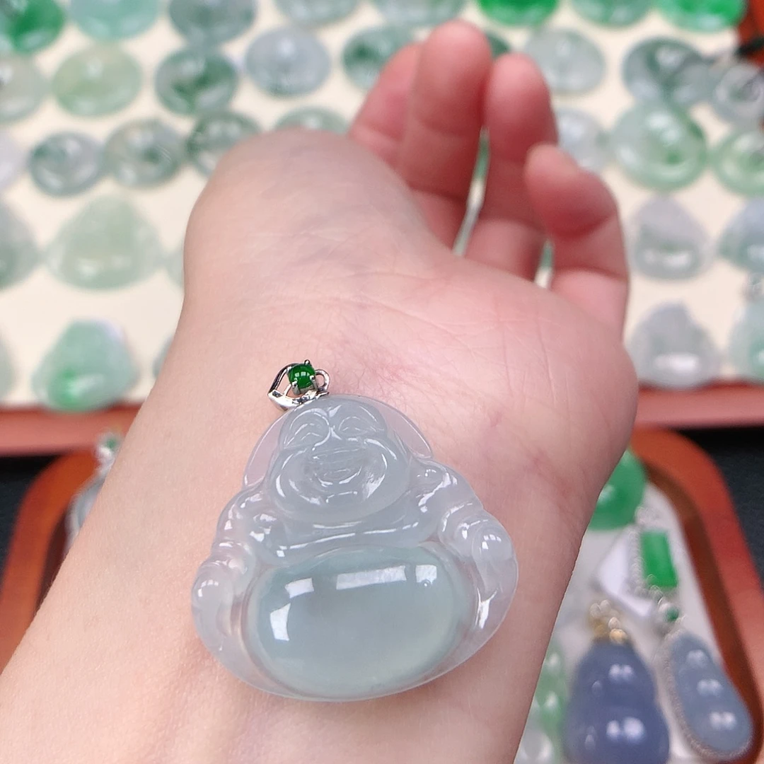 翡翠未镶嵌颈饰吊坠