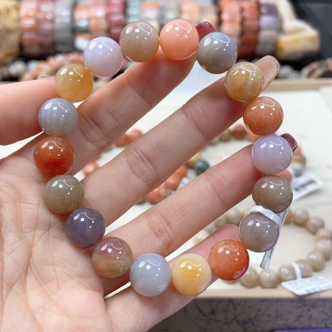 硅化珊瑚（珊瑚玉）手链未镶嵌手****7599