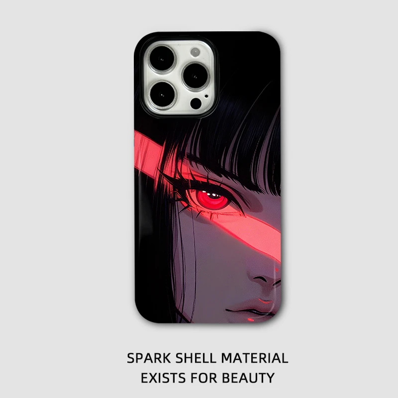 深邃眼神菲林二合一全包款适用于苹果手机壳iphone15手机壳防摔