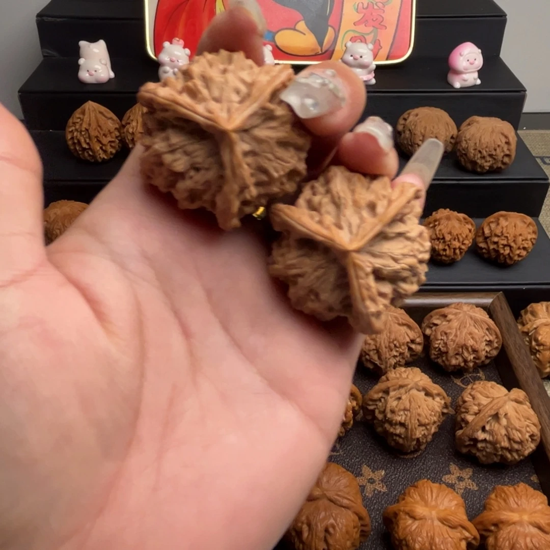 把件文玩核桃盘山三棱888