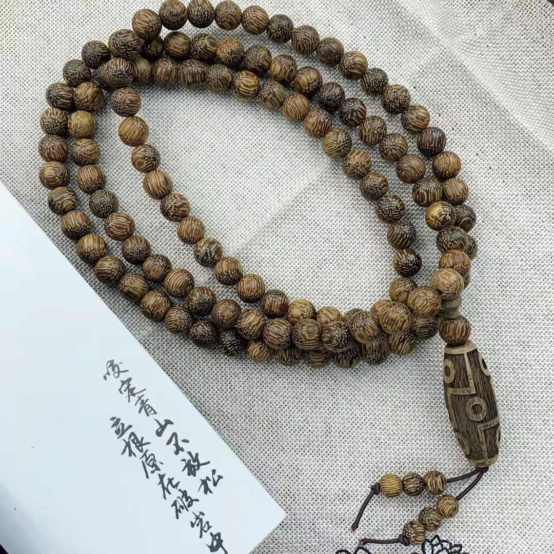 增香沉香木增香沉香木8MM百搭天珠脖挂车挂手串（无礼盒）6837