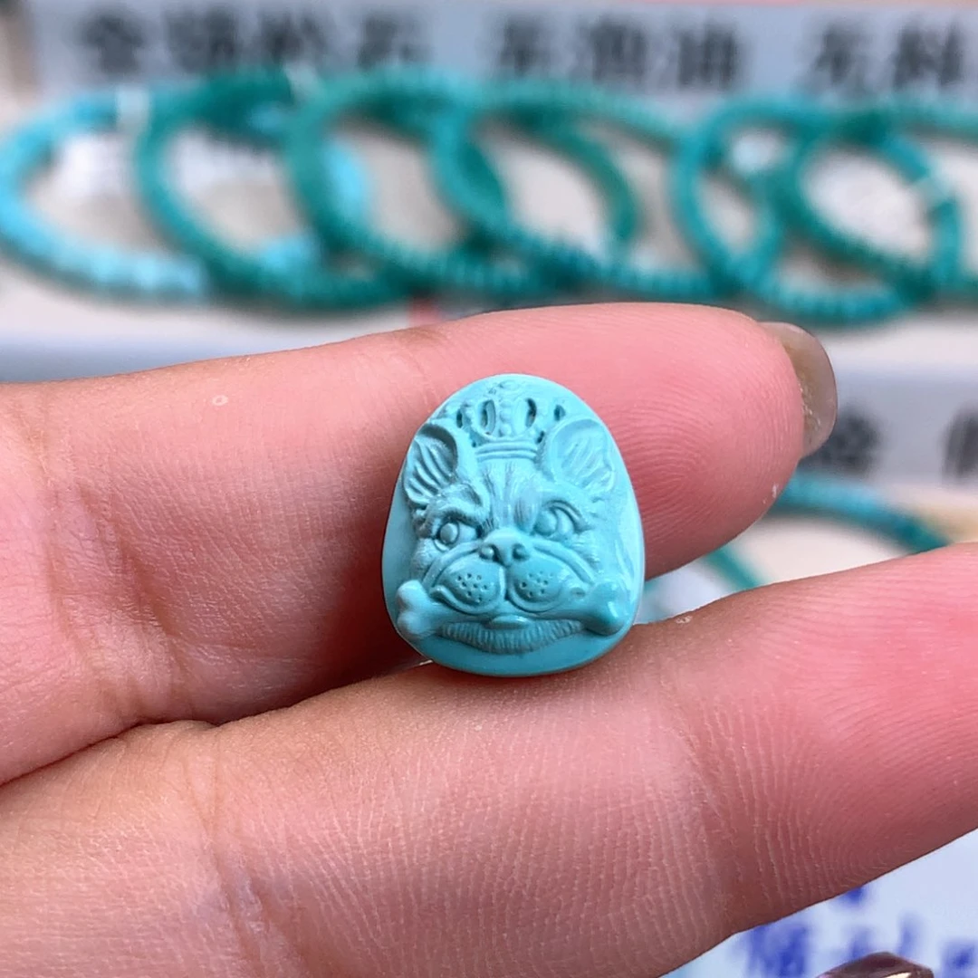绿松石未镶嵌特价雕刻