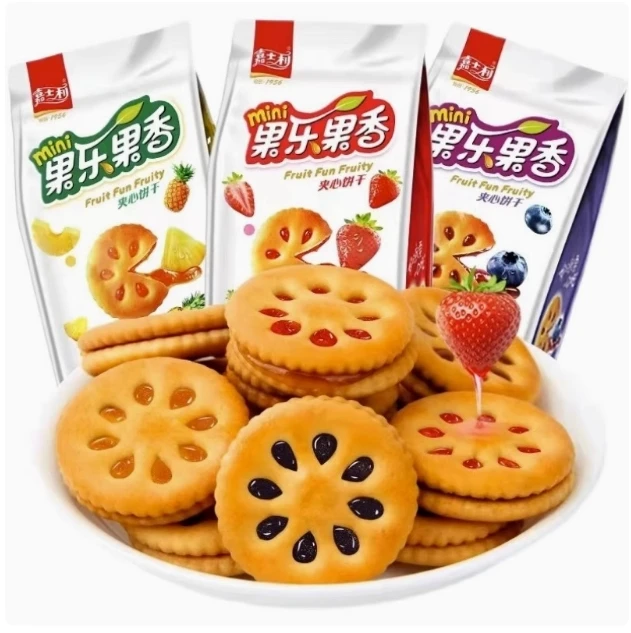 SHB嘉士利夹心饼干口味混发85g*10