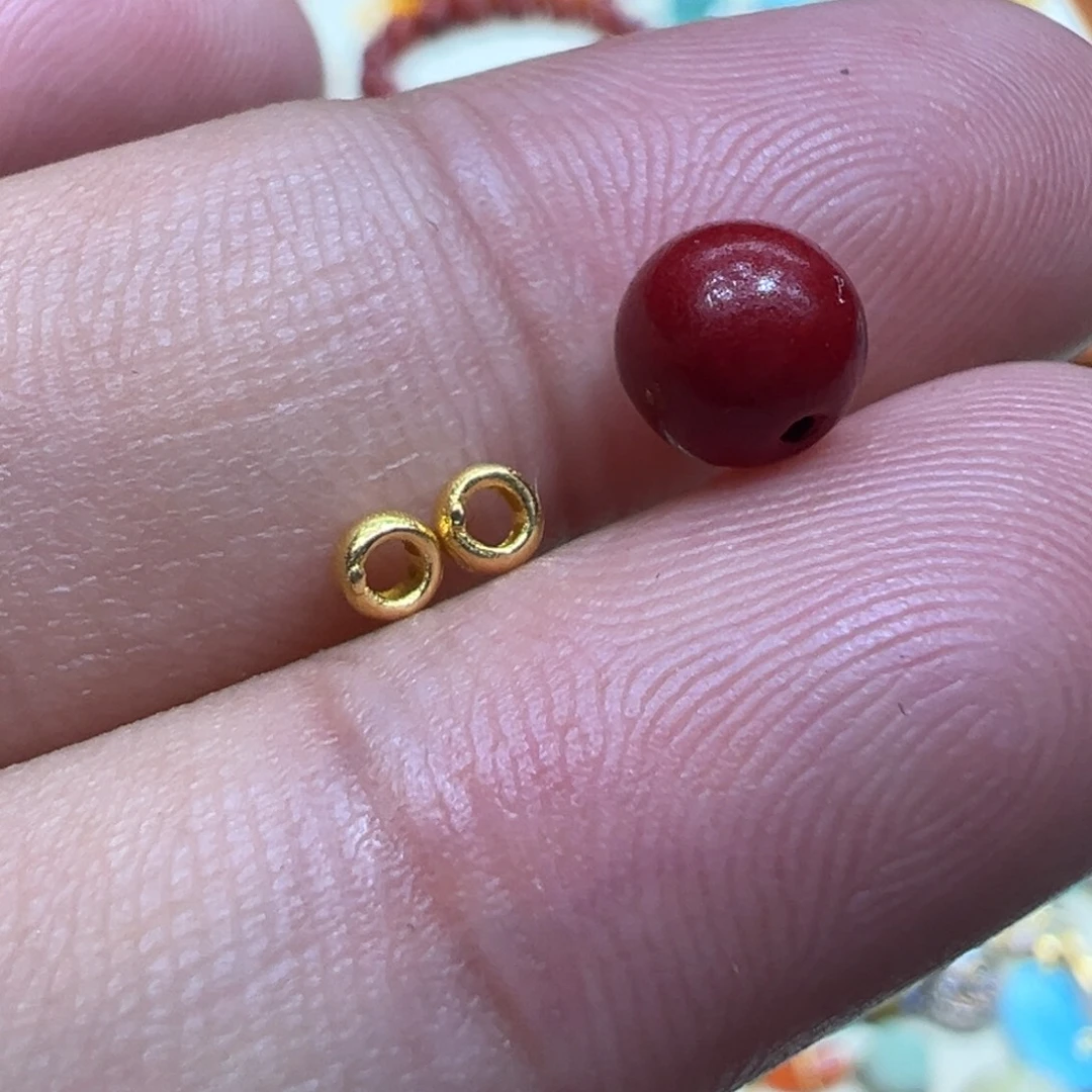 颈饰18K金镶嵌南红玛瑙