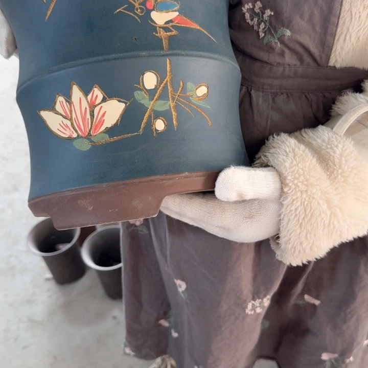 紫砂紫砂花盆24*24