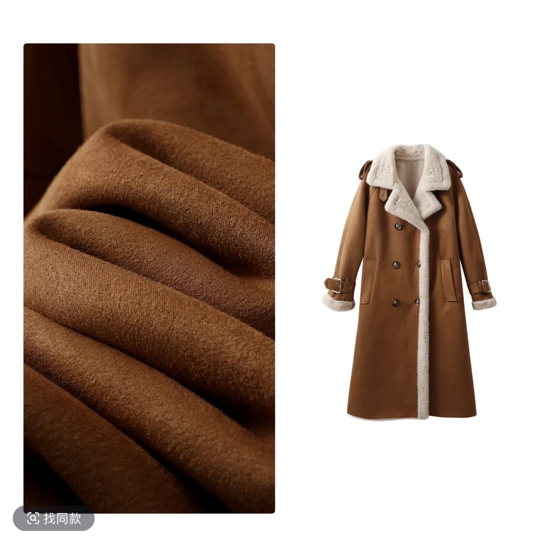 【现货】零下15°度皮毛一体加绒加厚大衣女款百搭显瘦长款外套 9813