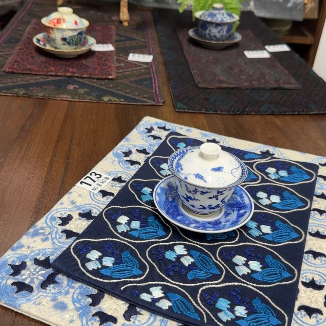 织绣32 都是一张价格三十六纺茶席