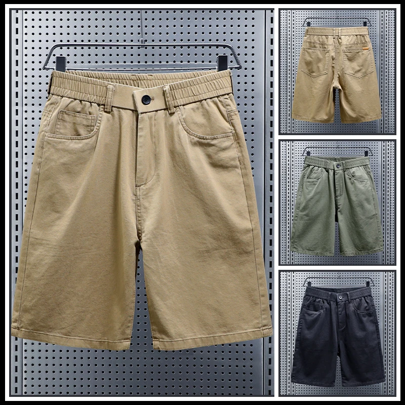 夏季休闲短裤2025潮牌美式百搭薄款透气速干运动直筒宽松五分中裤