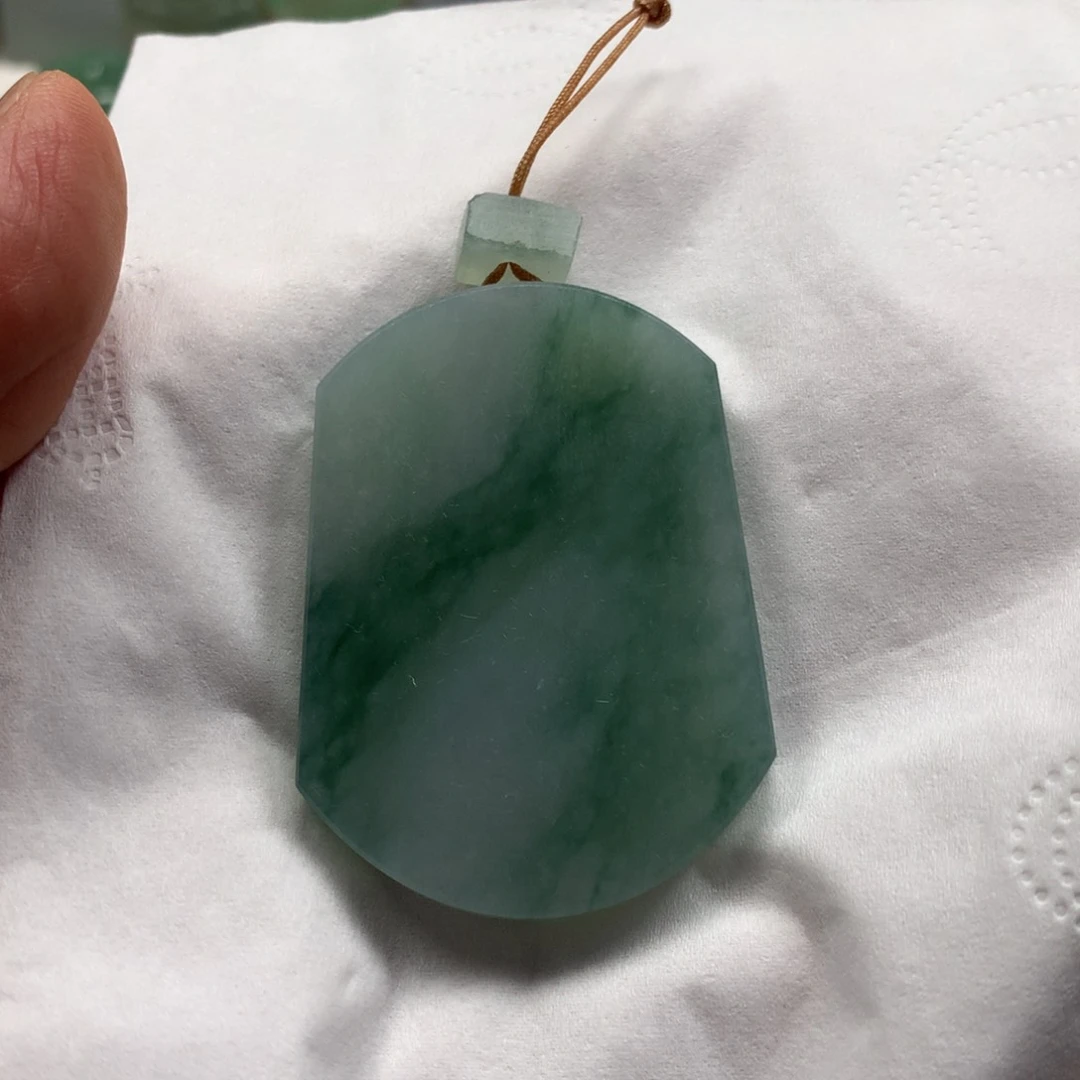 未镶嵌定制翡翠无字牌 毛货 无鉴赏期