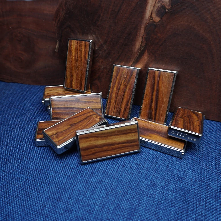 海南黄花梨【虎皮纹】打火机升降式753超薄煤油打火机