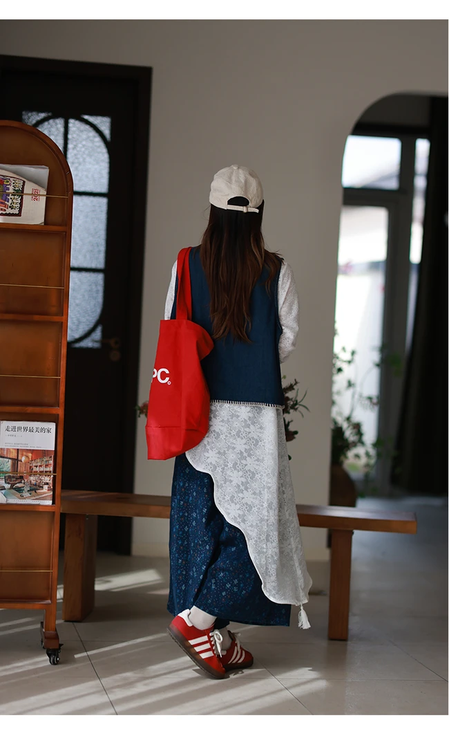 开春韩系风格穿搭一整套小个子蓝色马甲衬衫裤子三件套装女装新款