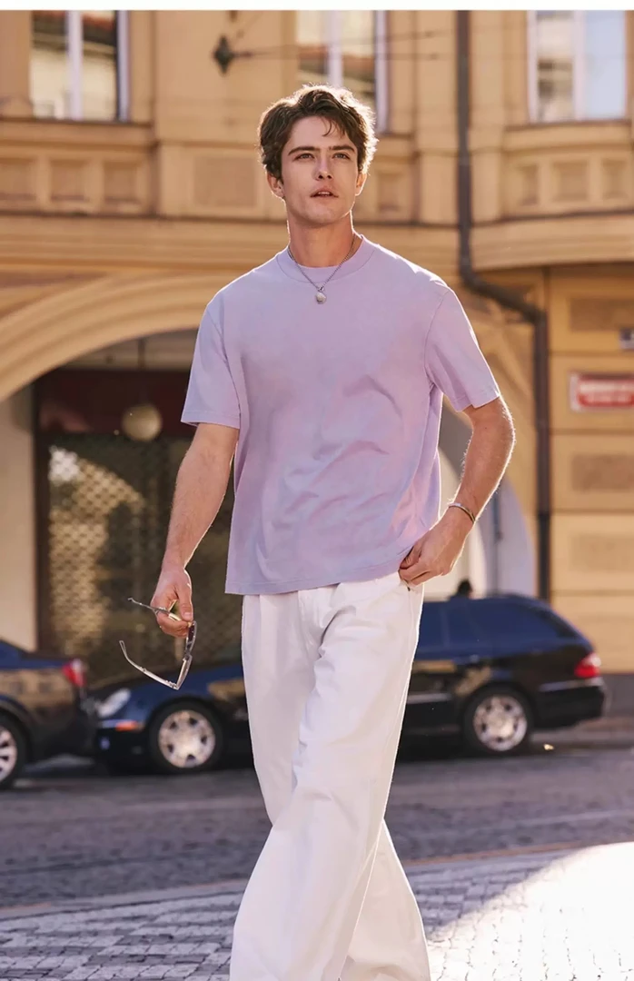 689A 男装圆领短袖T恤2025夏季款透气冰爽短t直播链接请勿私拍