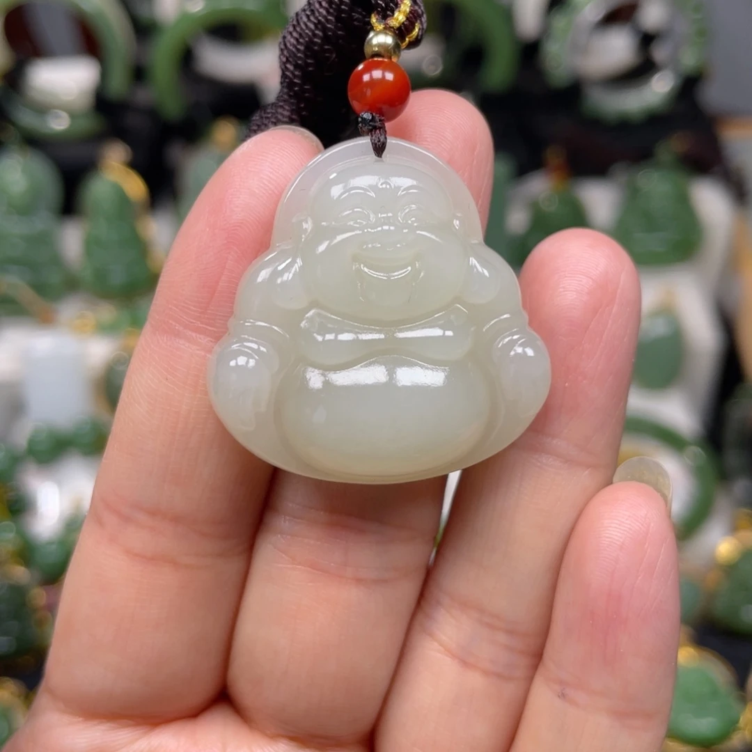 和田玉未镶嵌吊坠(不含链)