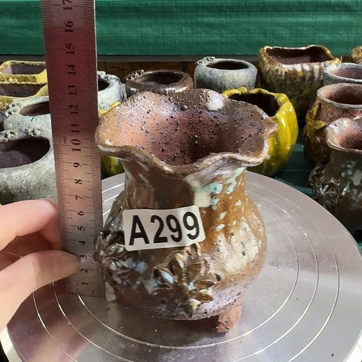 内口5高12粗陶手工