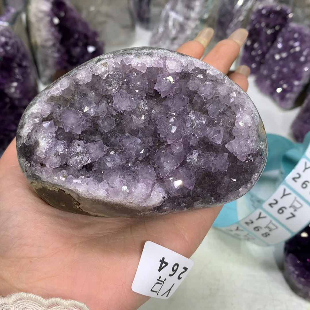 紫晶摆件未镶嵌水晶