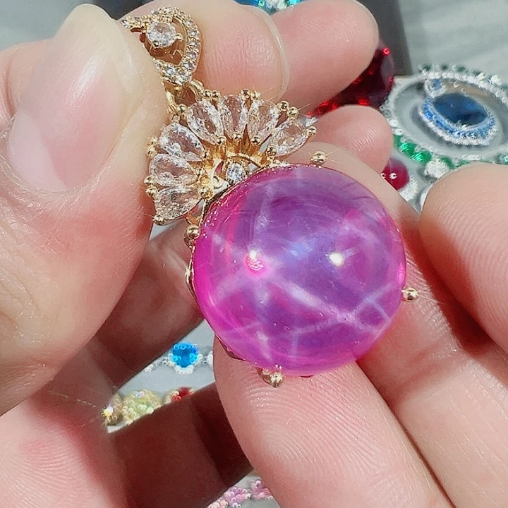 非金属红色蓝色满镶嵌