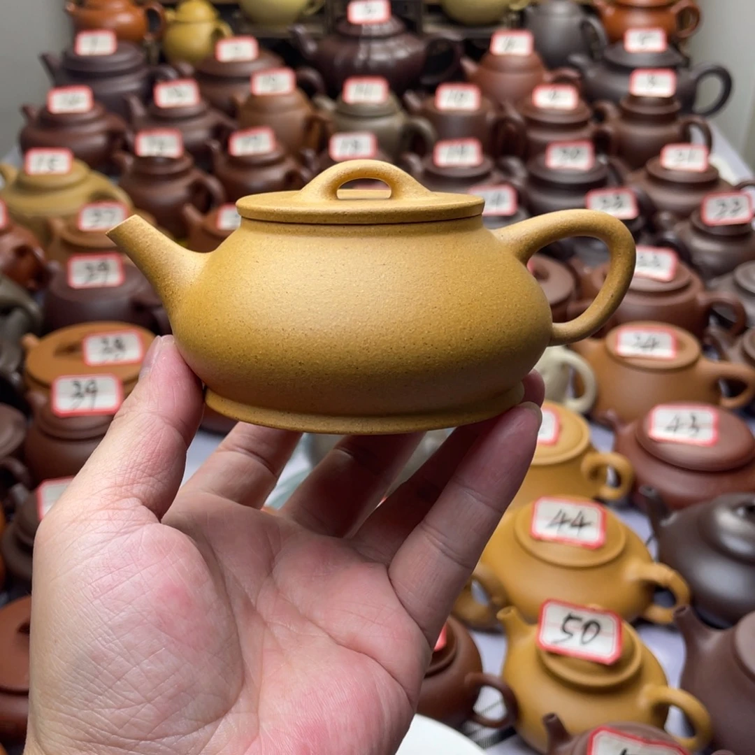 紫砂茶壶宜兴紫砂半手工