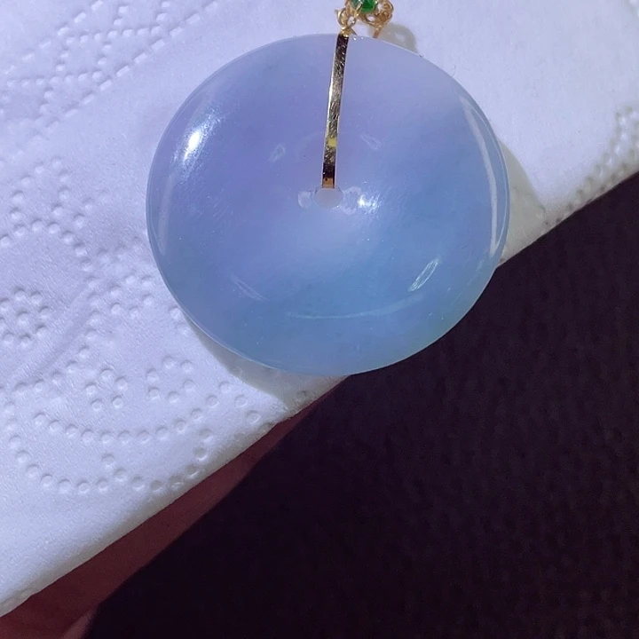 颈饰18K金镶嵌翡翠翡翠