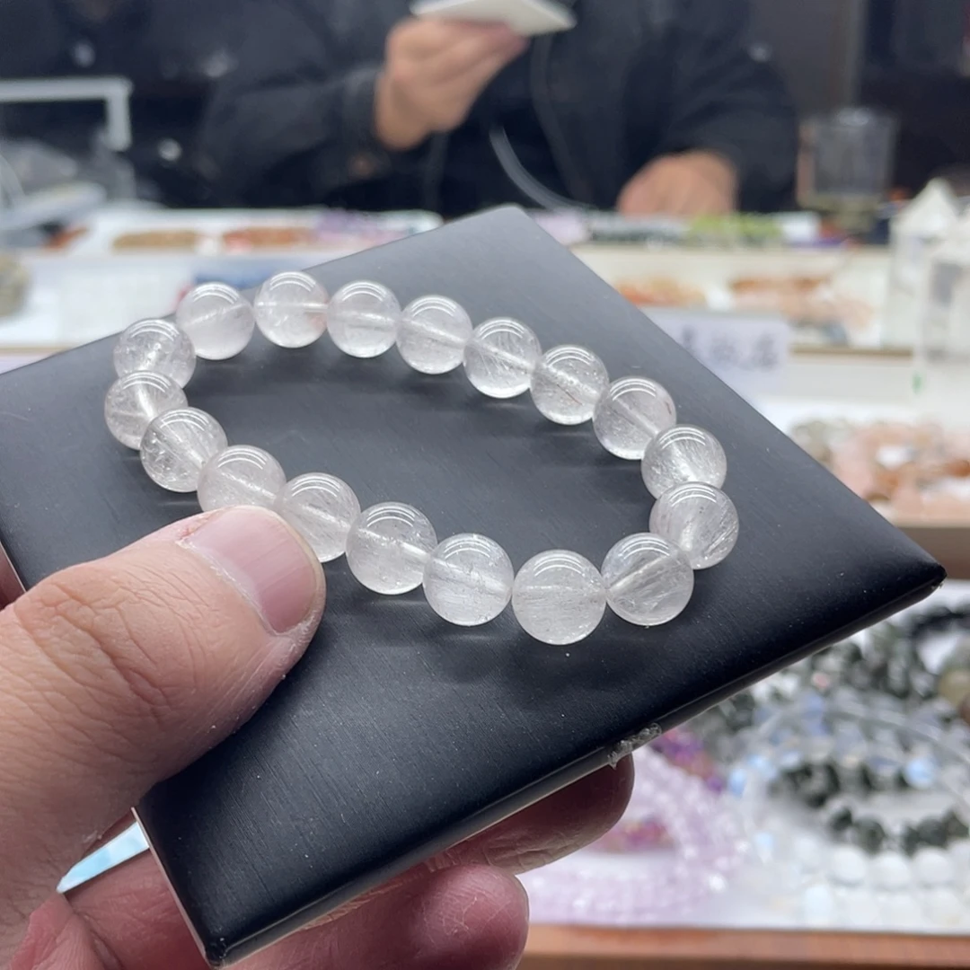 手链未镶嵌水晶11mm左右白兔毛手串