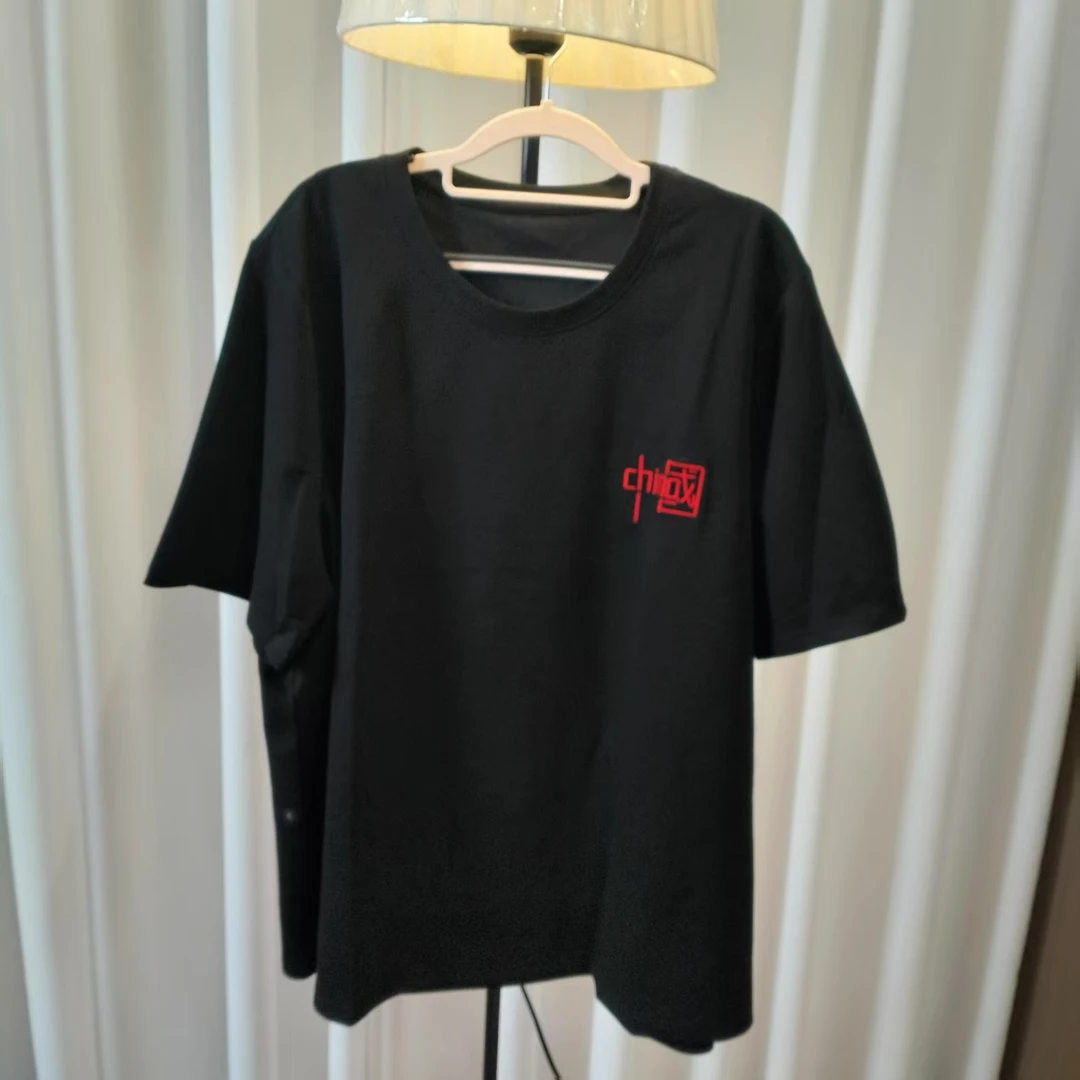 春季新款大码宽松休闲简约短袖