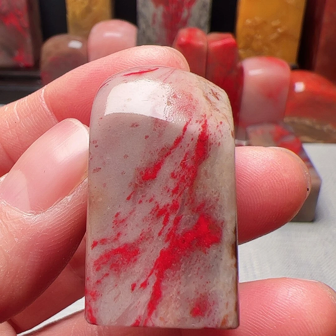 昌化石昌化鸡血石印章