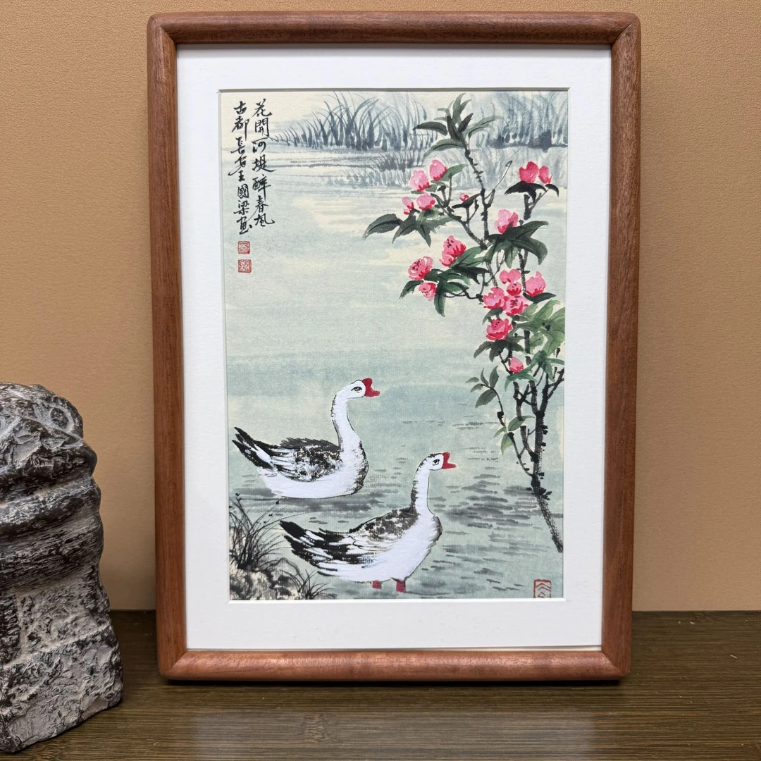 《花间河堤醉春风》23×32花鸟装饰画