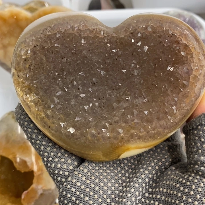 紫晶珠宝半成品未镶嵌