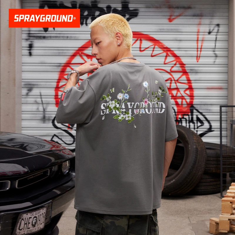 SPRAYGROUND鲨鱼嘴短袖T恤印花圆领舒适宽松百搭休闲JM WE120230