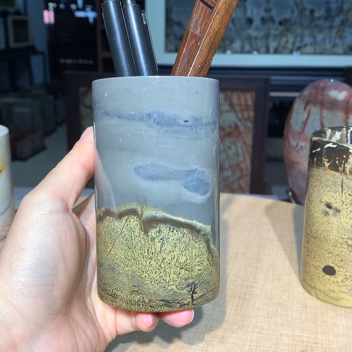 广西国画石摆件，观赏收藏