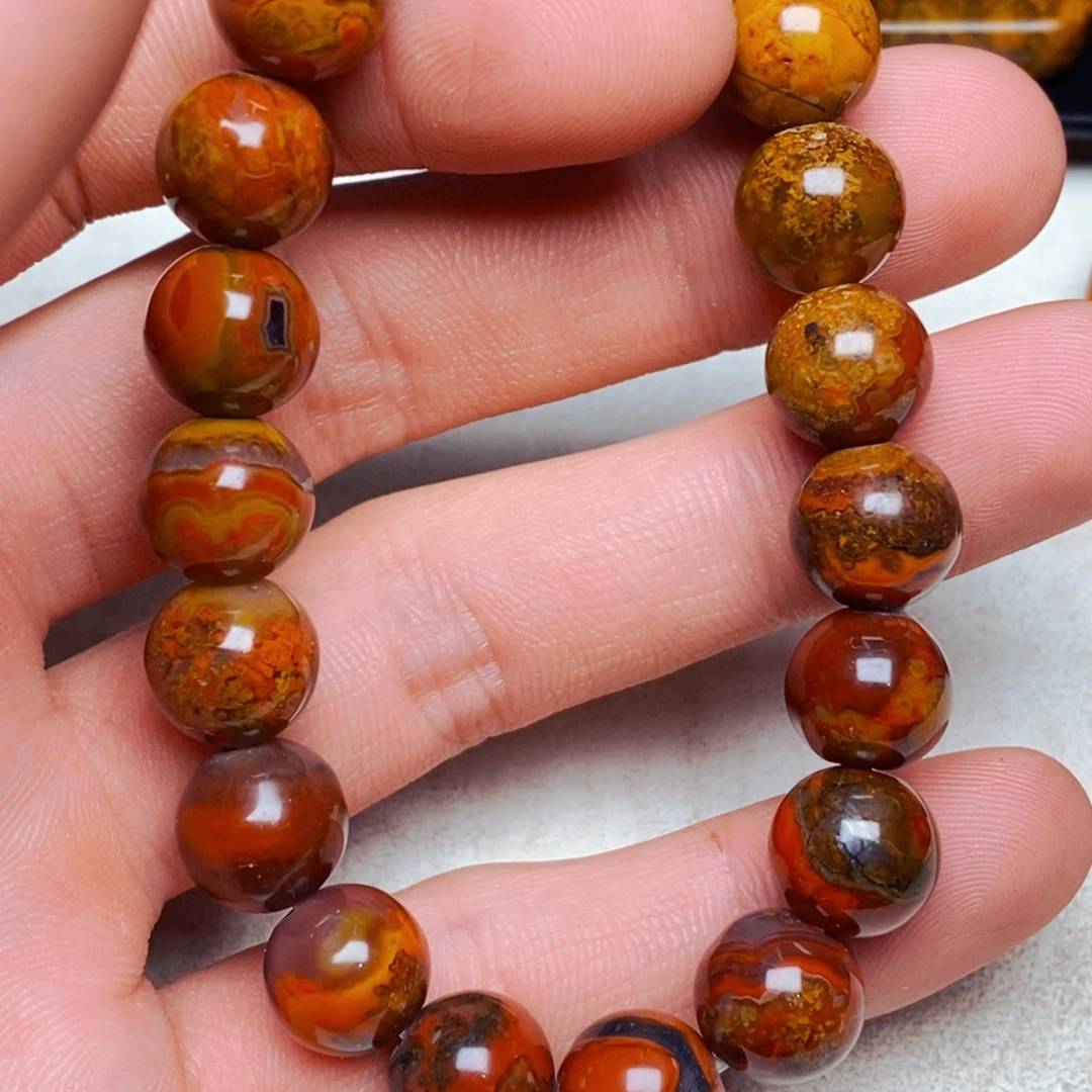 家***虎玛瑙/玉髓未镶嵌颈饰