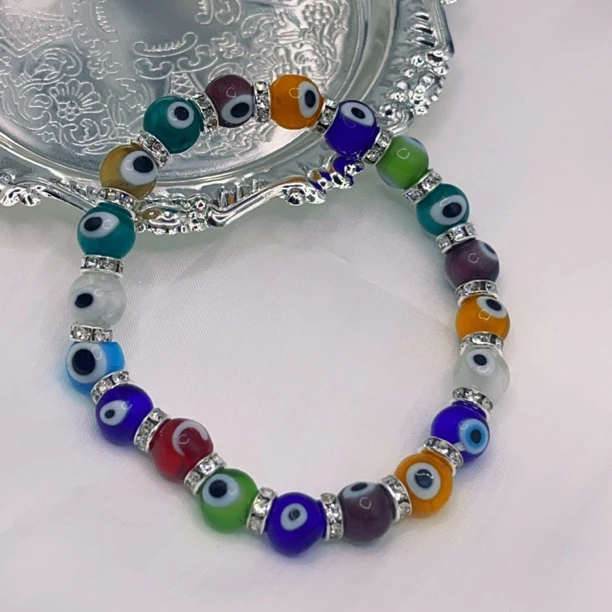 合金玻璃手链 合金玻璃手链nazar kuz 小 kuz munqak