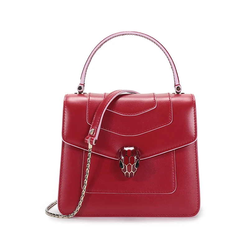 未使用 BVLGARI/宝格丽 女包 女士蛇头扣手提单肩斜挎包289220