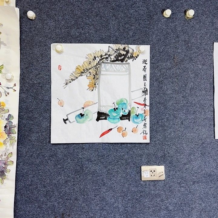 国画国画花鸟画作品