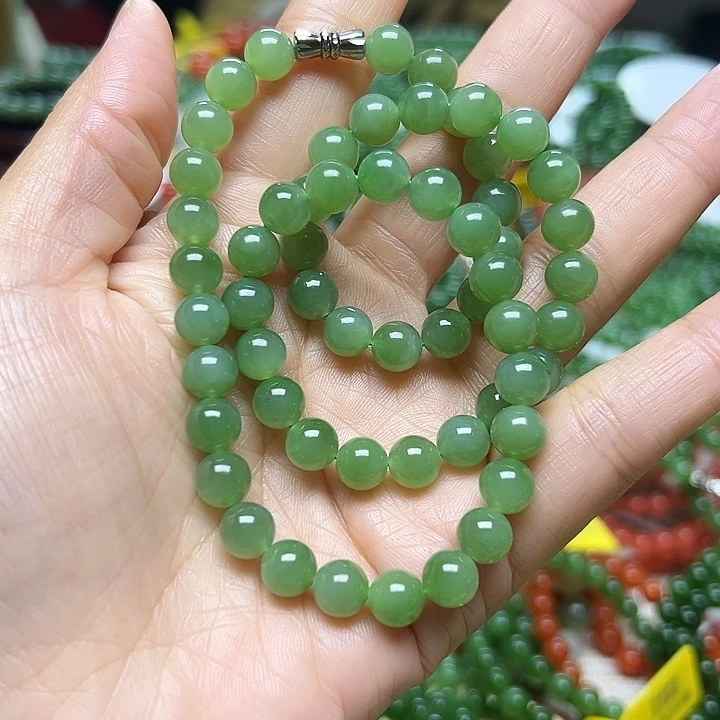 和田玉（碧玉）未镶嵌手链