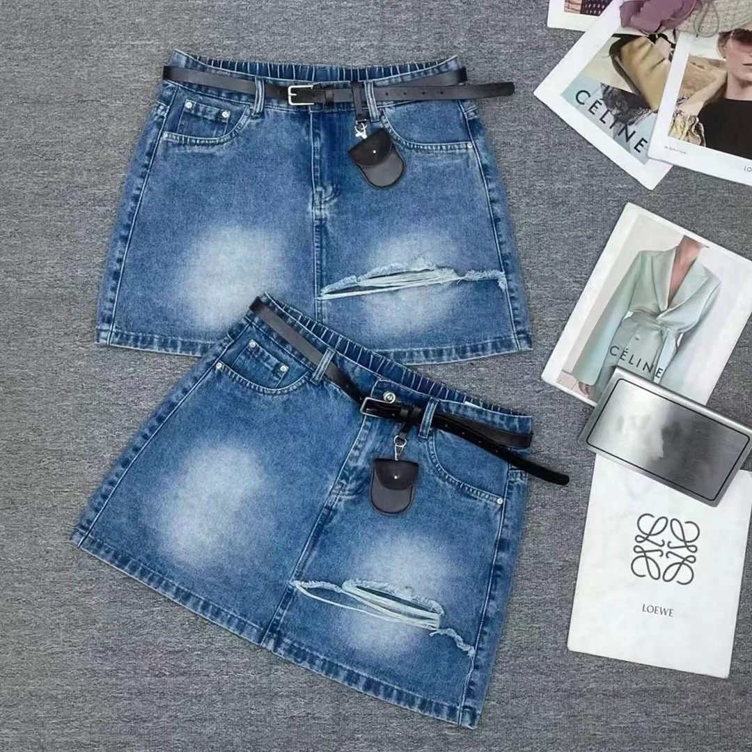 2025夏季新款设计感时尚百搭复古个性休闲短裙5112