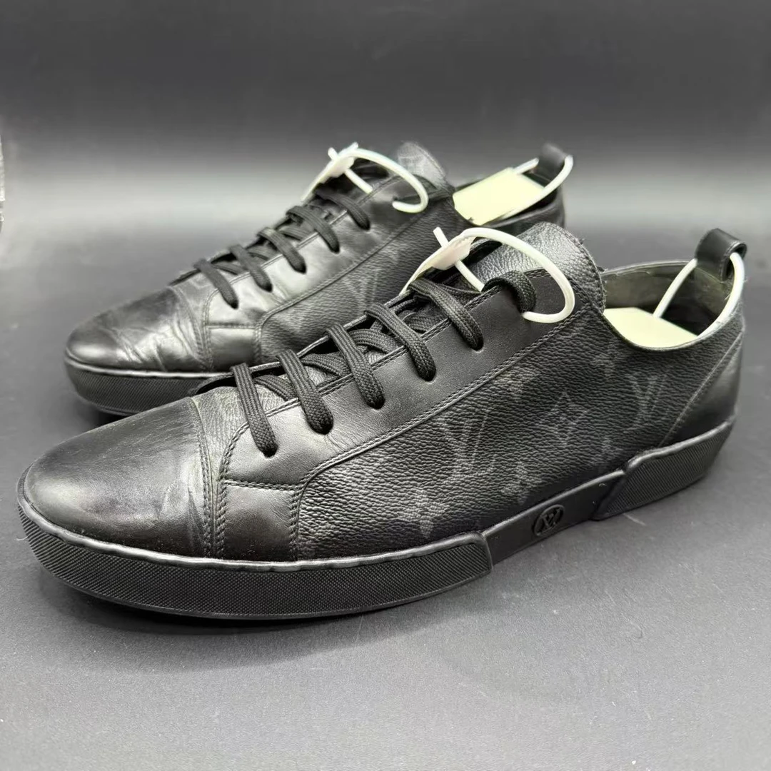 95新 LouisVuitton/路易威登 【聚星好物】男老花板鞋42欧码b074d