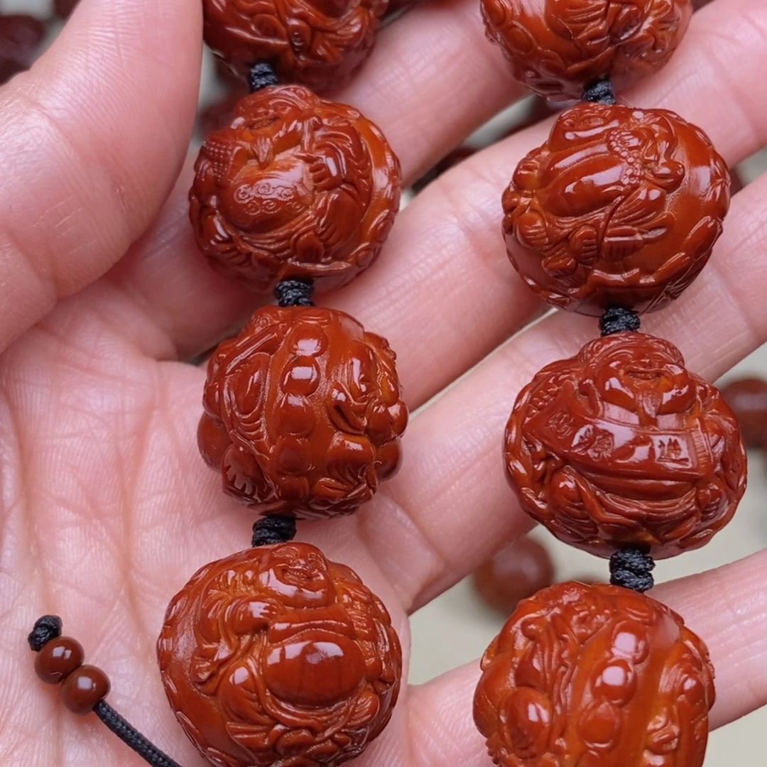 橄榄核吊坠茅****)财迷，