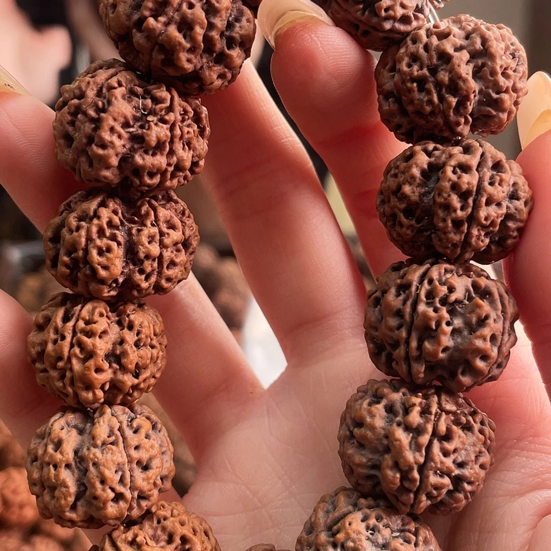 蓝***仙手串金刚菩提22尺寸深沟梅花，原批原皮原生态