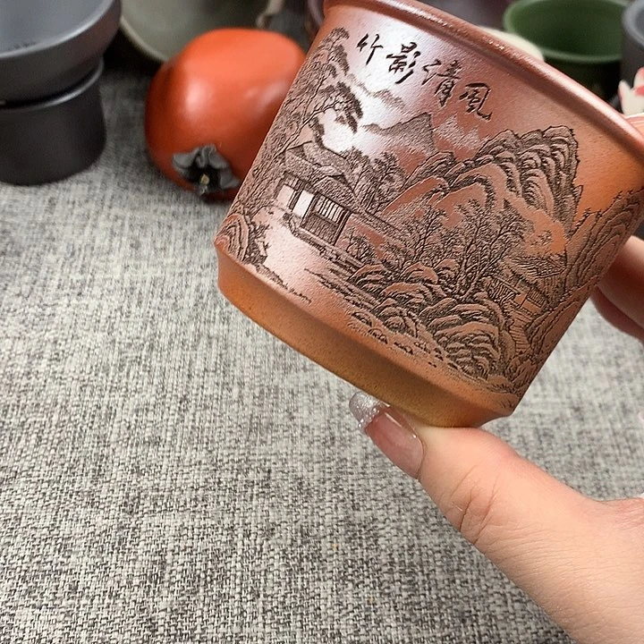 紫砂茶杯高端主人杯