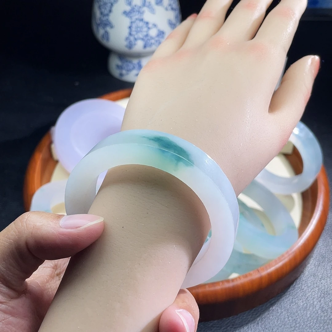 定制翡翠未镶嵌缅甸天然翡翠A货55-57