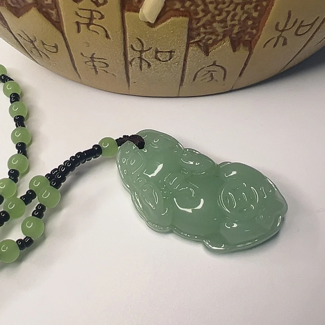 时尚饰品浅绿色单貔貅男女同款百搭款