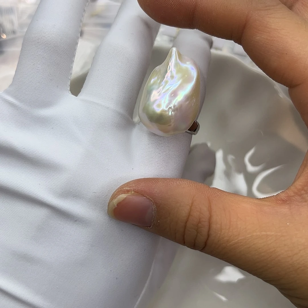 合金耳饰淡水珍珠